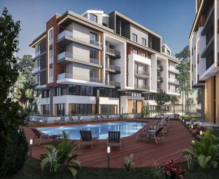 FLATS IN A COMPLEX WITH INFRASTRUCTURE FROM A CONSTRUCTION COMPANY